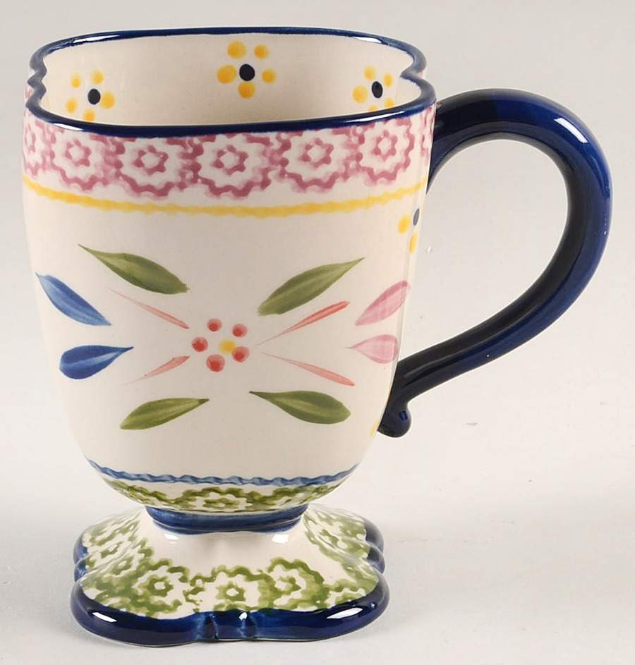 Old World Confetti Square Mug by Temp-Tations-1