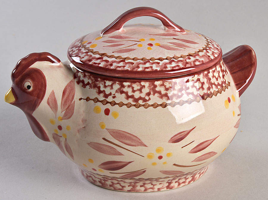 Old World Cranberry Individual Casserole & Lid by Temp-Tations-1
