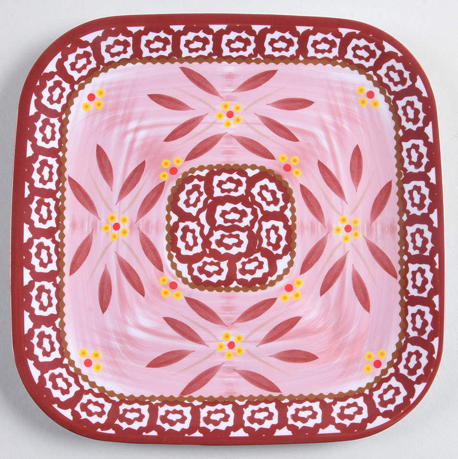 Old World Cranberry Melamine Salad Plate by Temp-Tations-1