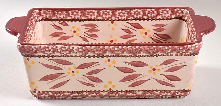 Old World Cranberry 10" Rectangular Baker by Temp-Tations-1