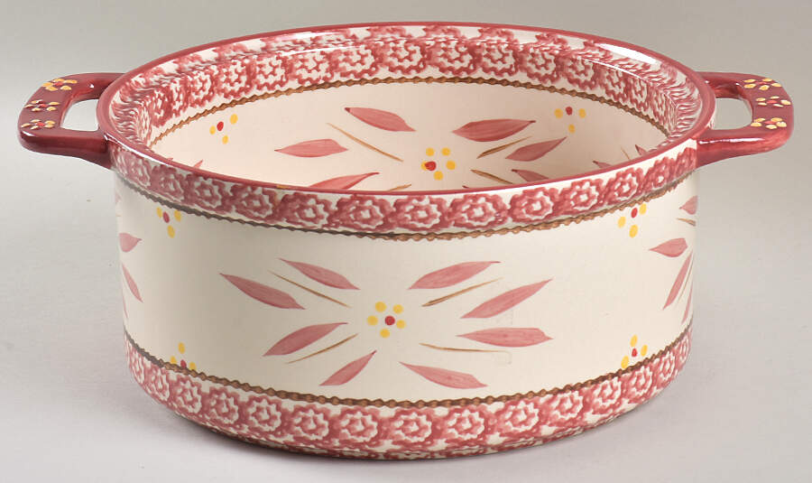 Old World Cranberry 3 Qt Round Stacking Baker by Temp-Tations-1