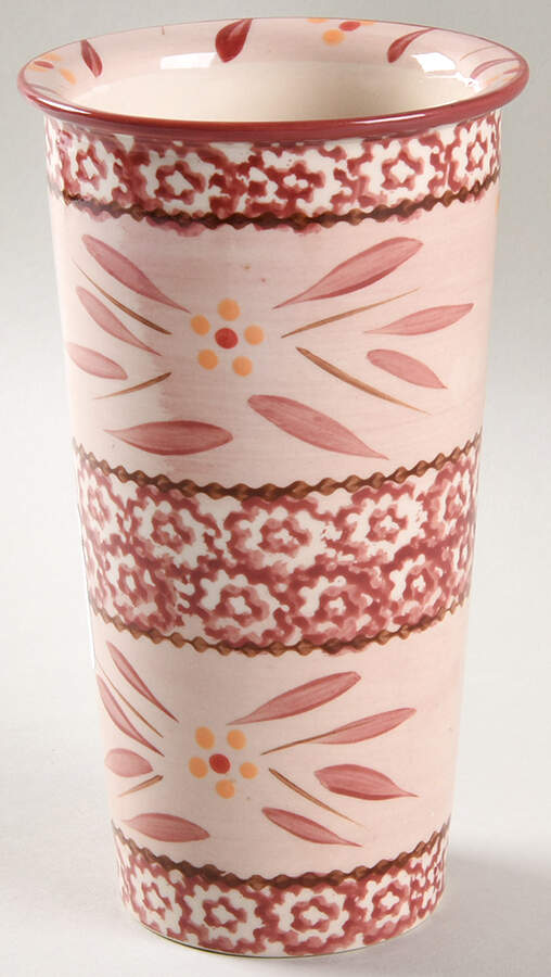Old World Cranberry Travel Mug No Silicone Lid by Temp-Tations-1