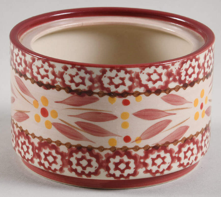 Old World Cranberry Sugar Bowl No Lid by Temp-Tations-1