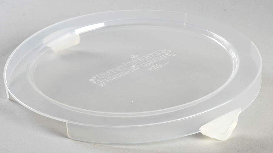 Old World Cranberry Plastic Lid for 6" 1 Qt Round Bowl by Temp-Tations-1