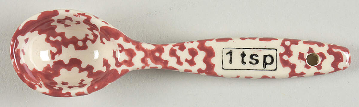 Old World Cranberry 1 Teaspoon Ceramic Measuring Spoon by Temp-Tations-1