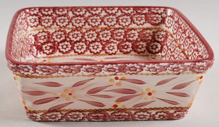 Old World Cranberry Tabless Plastic Storage Cover for 8' Square Baker by Temp-Tations-1