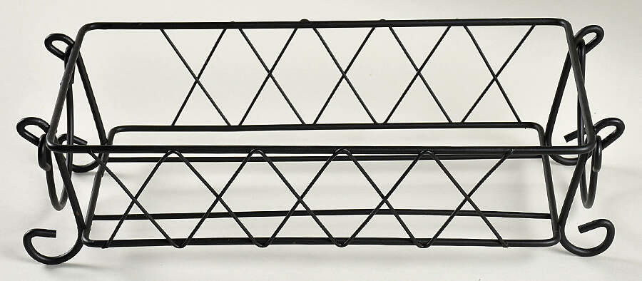 Old World Cranberry Metal Stand for Loaf Pan by Temp-Tations-1