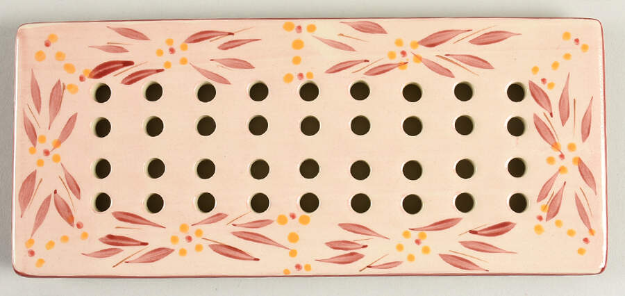Old World Cranberry Drip Tray for Loaf Pan by Temp-Tations-1