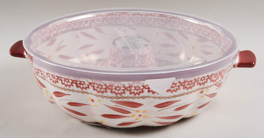 Old World Cranberry Bundt Pan & Plastic Lid (Using BUPA) by Temp-Tations-1