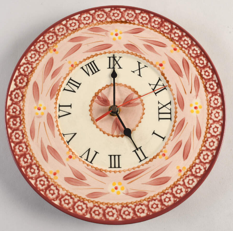 Old World Cranberry Clock Plate by Temp-Tations-1