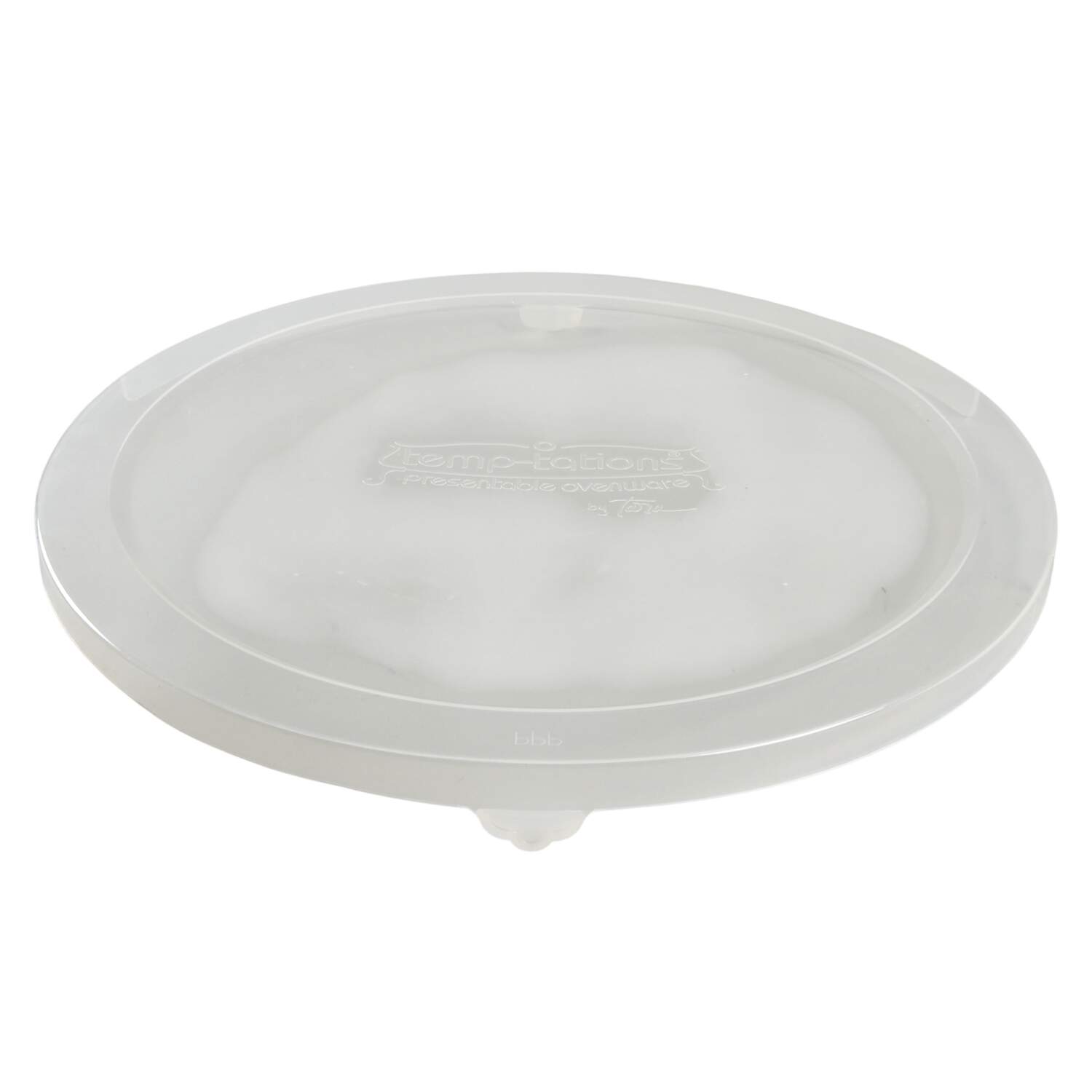 Old World Cranberry Plastic Lid for 3 Qt Round Baker for Baker & Ramekins Set (Chip & Dip) by Temp-Tations-1