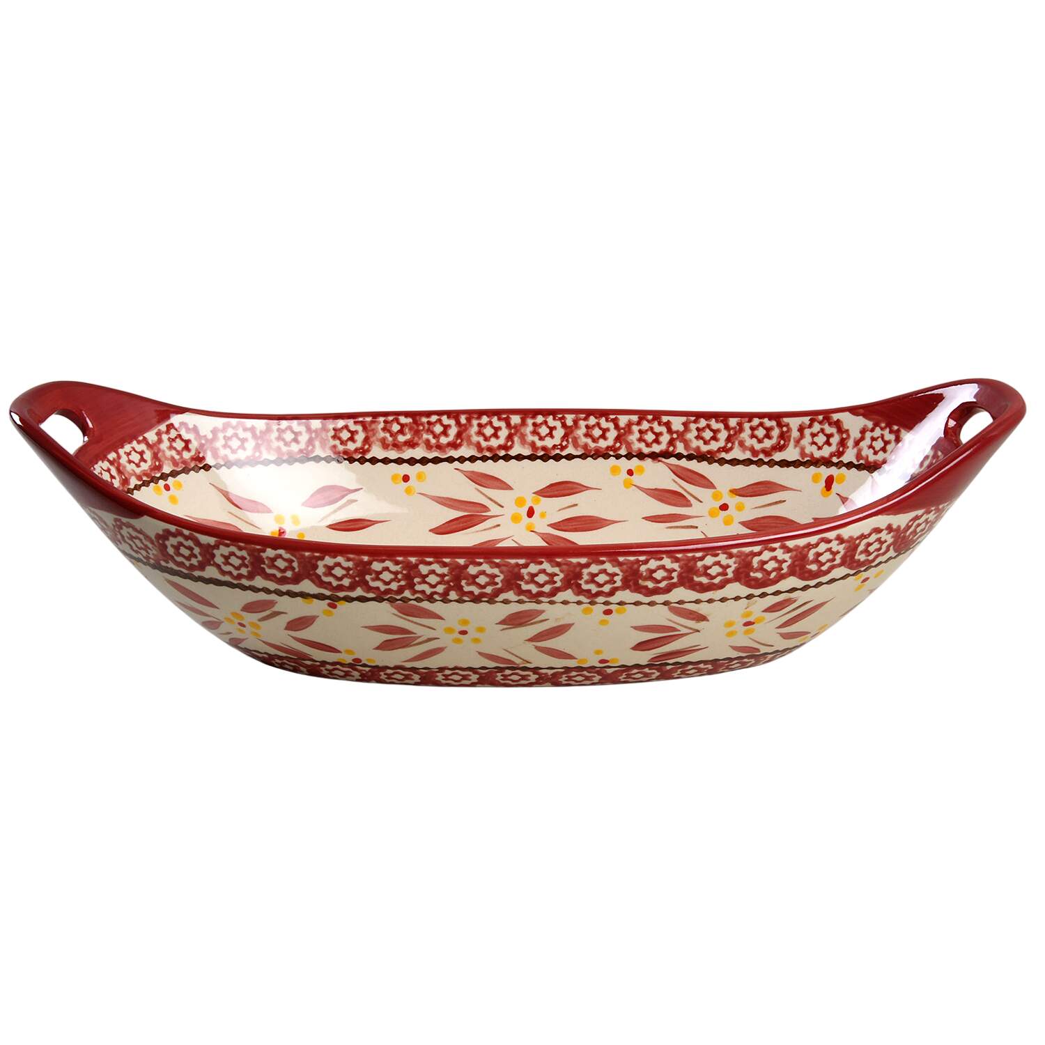 Old World Cranberry Oval Centerpiece by Temp-Tations-1
