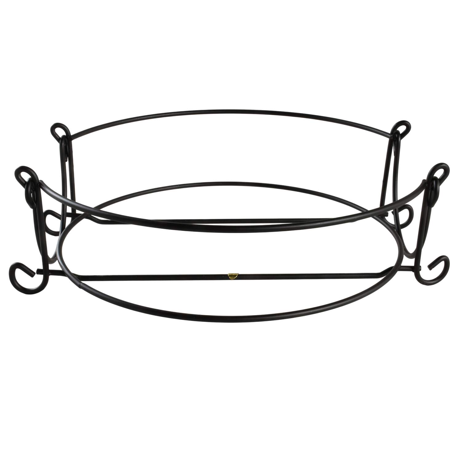 Old World Cranberry Metal Stand for 11" Round Tab Handled Baker by Temp-Tations-1