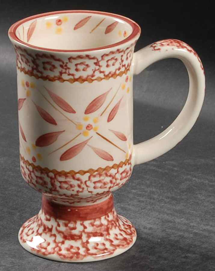 Old World Cranberry Pedestal Mug by Temp-Tations-1