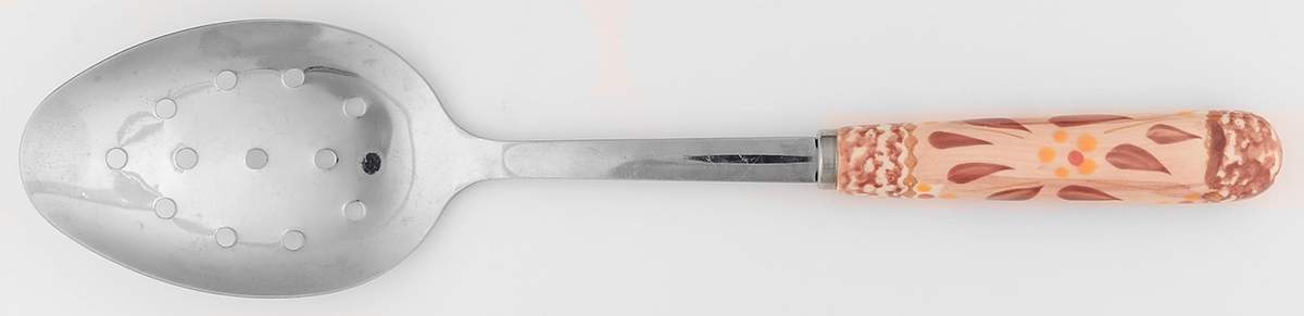 Old World Cranberry Pierced Tablespoon (Serving Spoon) by Temp-Tations-1