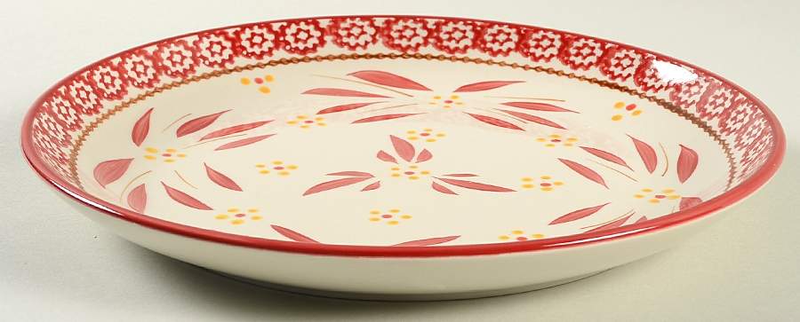 Old World Cranberry Coupe Dinner Plate by Temp-Tations-1