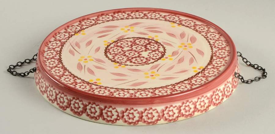 Old World Cranberry Small Ceramic Stove Cover by Temp-Tations-1
