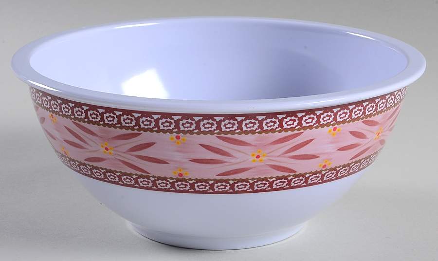 Old World Cranberry 7" Melamine Nesting Mixing Bowl by Temp-Tations-1