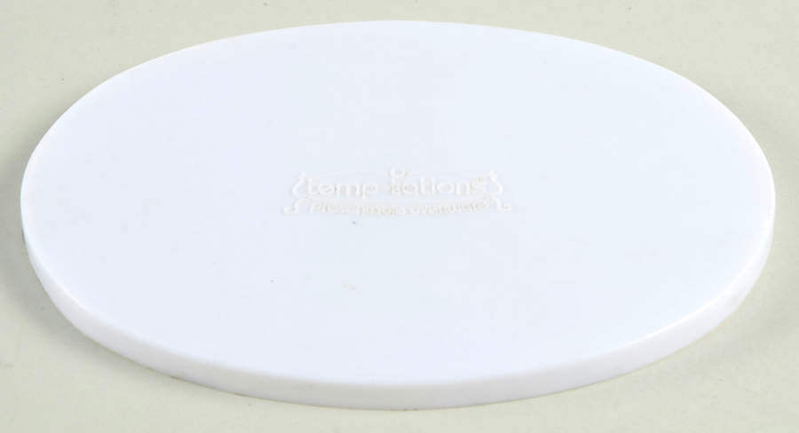 Old World Green Tabless Storage Cover for 7" Oval Baker by Temp-Tations-1