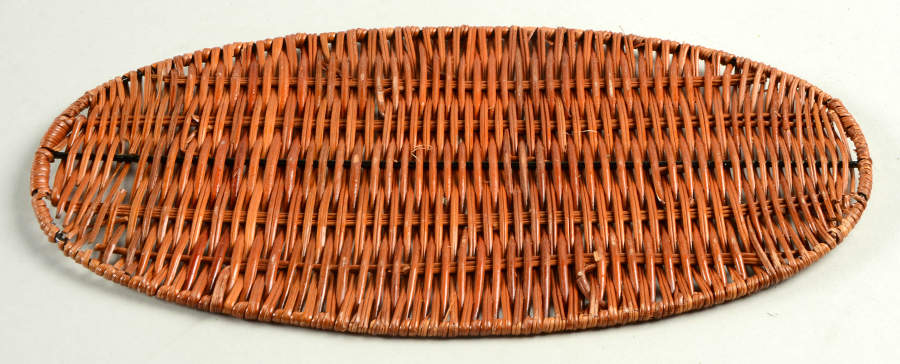 Old World Green Wicker Trivet for 14" Oval Baker by Temp-Tations-1