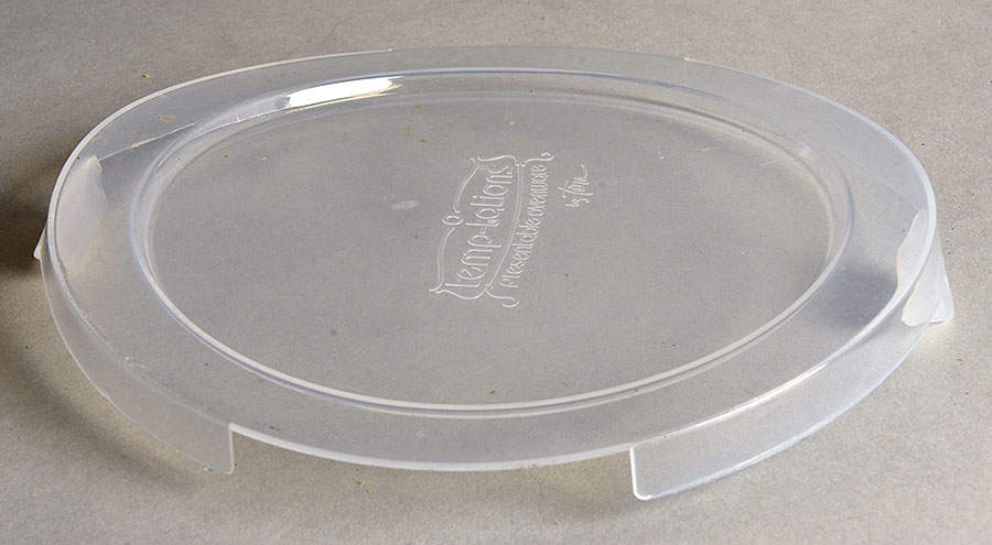 Old World Green Plastic Lid for 6" 1 Qt Round Bowl by Temp-Tations-1