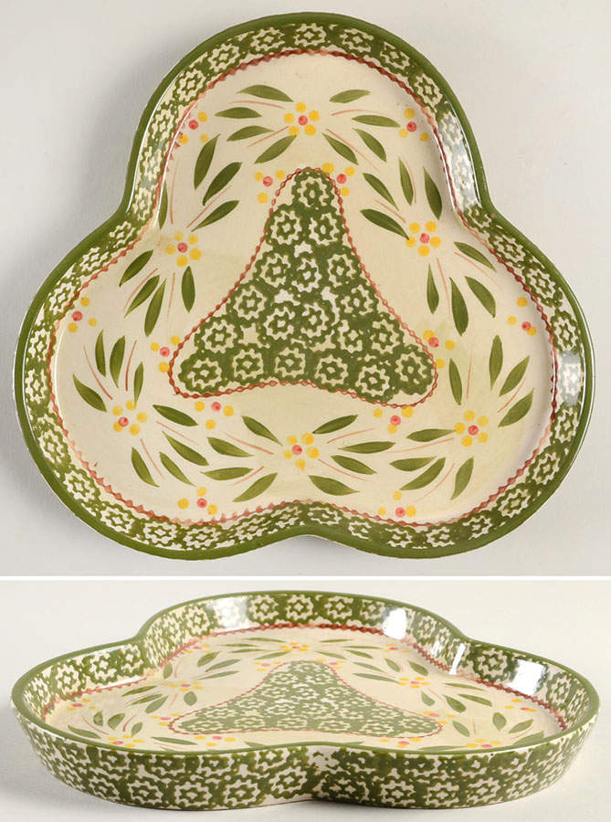 Old World Green Tray for 10pc Condiment Jar Set by Temp-Tations-1