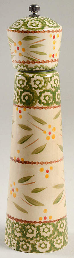 Old World Green Pepper Mill by Temp-Tations-1