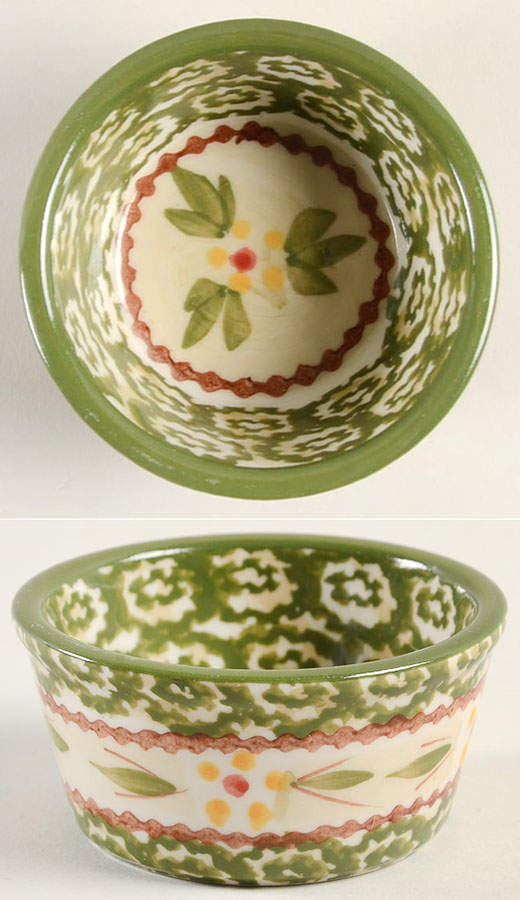 Old World Green Muffin Cup (Single Baker) by Temp-Tations-1
