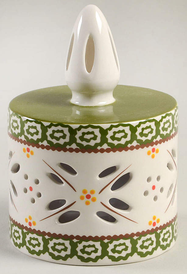 Old World Green Small Luminary Candle (Battery Operated) by Temp-Tations-1