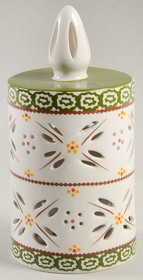 Old World Green Medium Luminary Candle (Battery Operated) by Temp-Tations-1