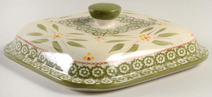 Old World Green Lid for Square Vegetable by Temp-Tations-1