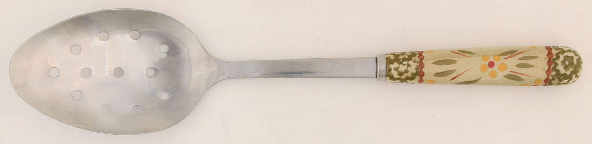 Old World Green Pierced Tablespoon (Serving Spoon) by Temp-Tations-1