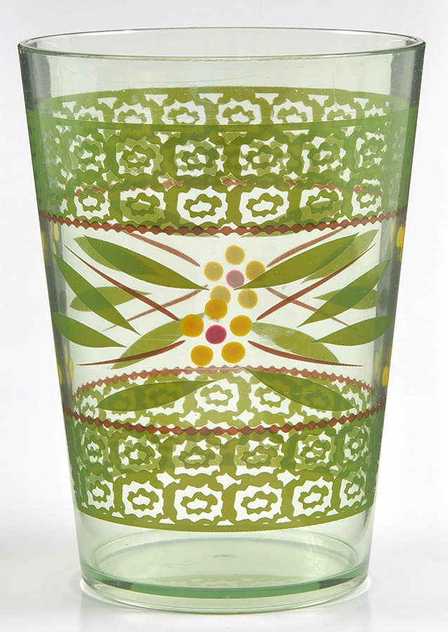 Old World Green Melamine Tall Tumbler by Temp-Tations-1