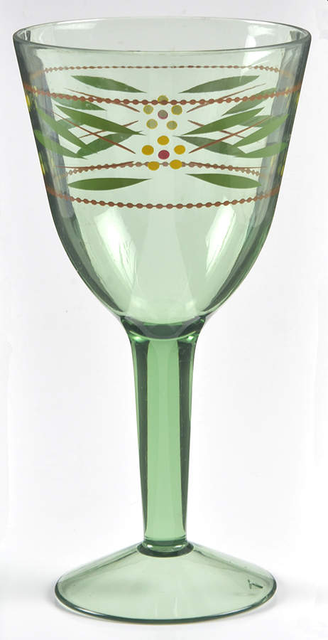 Old World Green Melamine Water/Wine Goblet by Temp-Tations-1