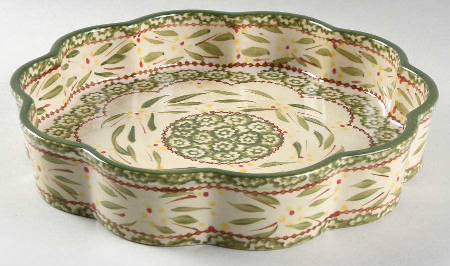 Old World Green 10" Quiche by Temp-Tations-1