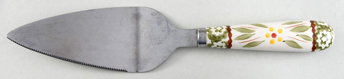 Old World Green Pie & Cake Server with Stainless Blade by Temp-Tations-1
