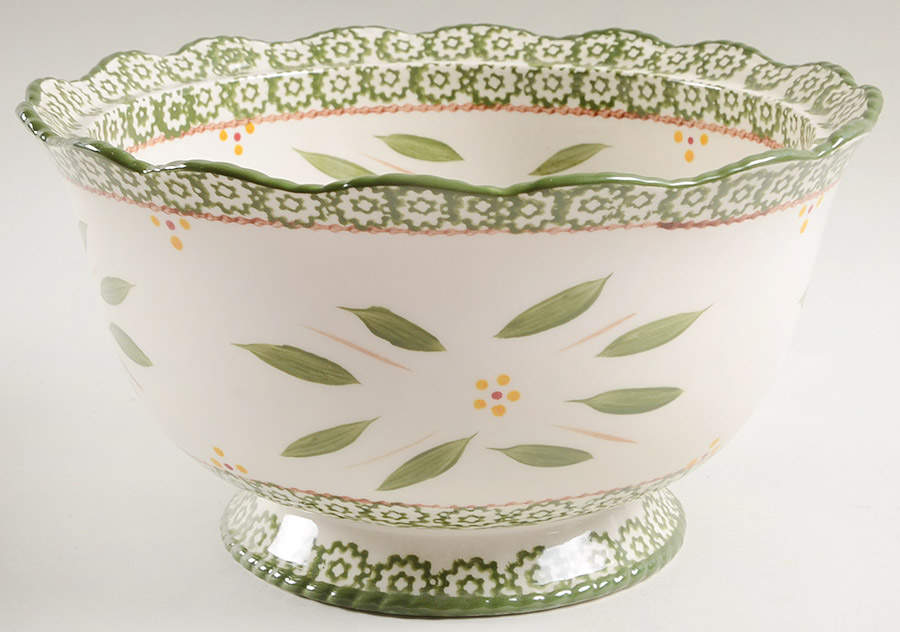 Old World Green Tureen No Lid by Temp-Tations-1