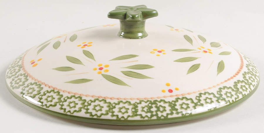 Old World Green Lid for Tureen by Temp-Tations-1