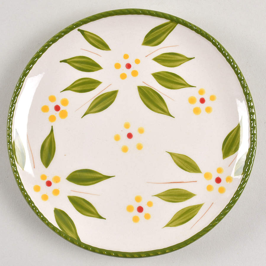 Old World Green Coupe Bread & Butter Plate by Temp-Tations-1