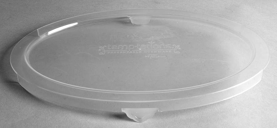 Old World Green Plastic Lid for 12" Oval Baker by Temp-Tations-1