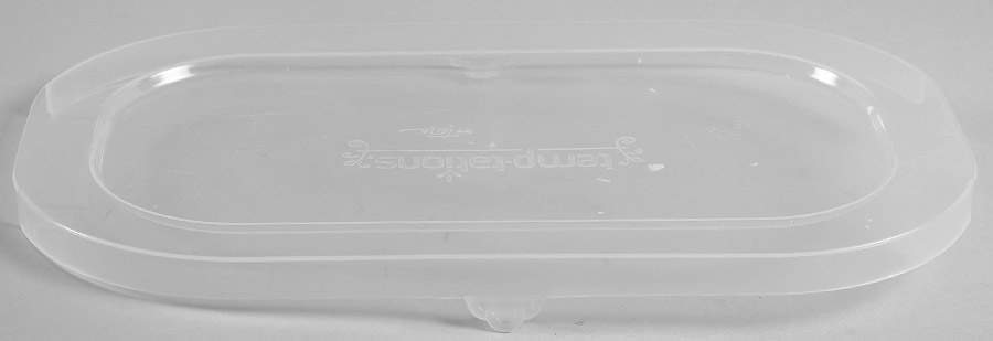 Old World Green Plastic Lid for 10" Oval Baker by Temp-Tations-1