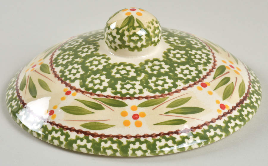 Old World Green Lid for 1 Qt Round Casserole by Temp-Tations-1