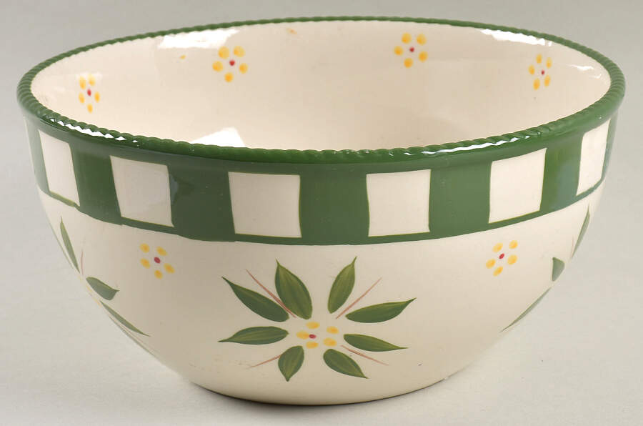 Old World Green 9" Nesting Bowl by Temp-Tations-1