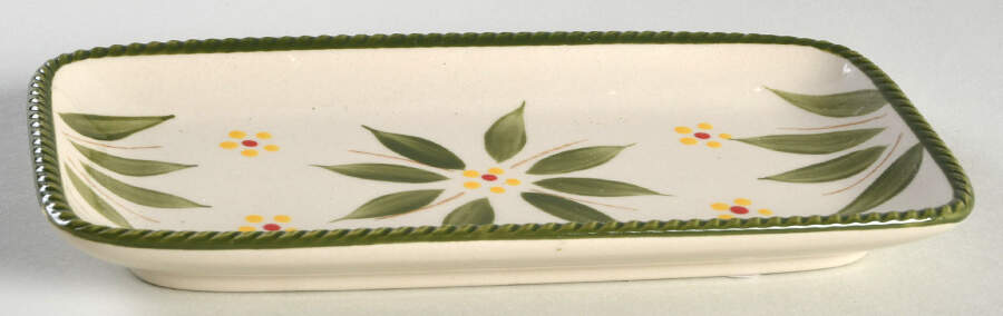 Old World Green 1/2 Pound Butter Dish No Lid by Temp-Tations-1