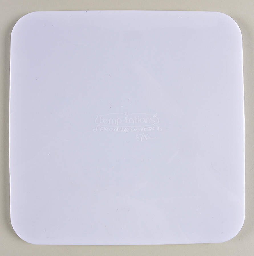 Old World Green Tabless Plastic Storage Cover for 9" Square Baker by Temp-Tations-1