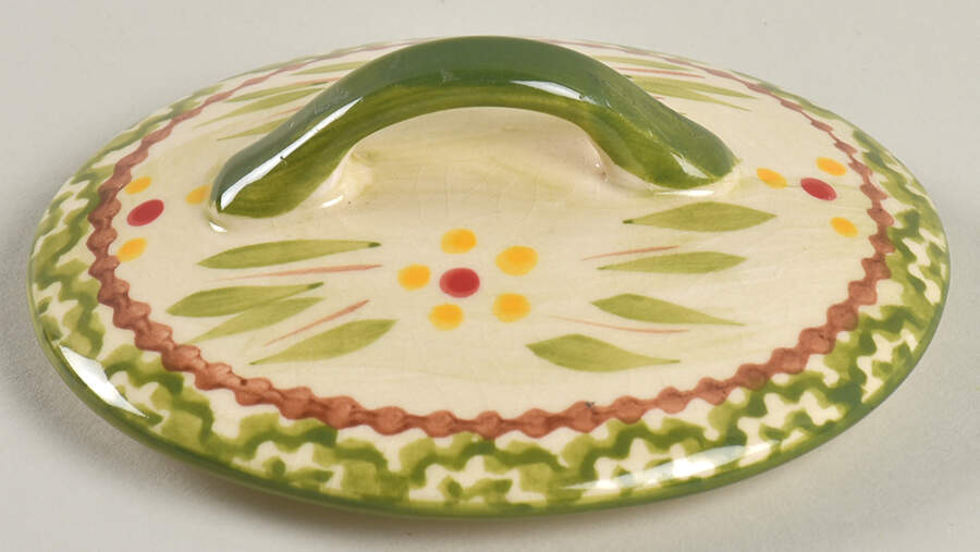 Old World Green Lid for Individual Casserole by Temp-Tations-1