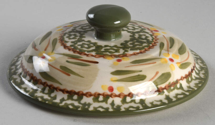 Old World Green Lid for 10 Oz Individual Casserole by Temp-Tations-1