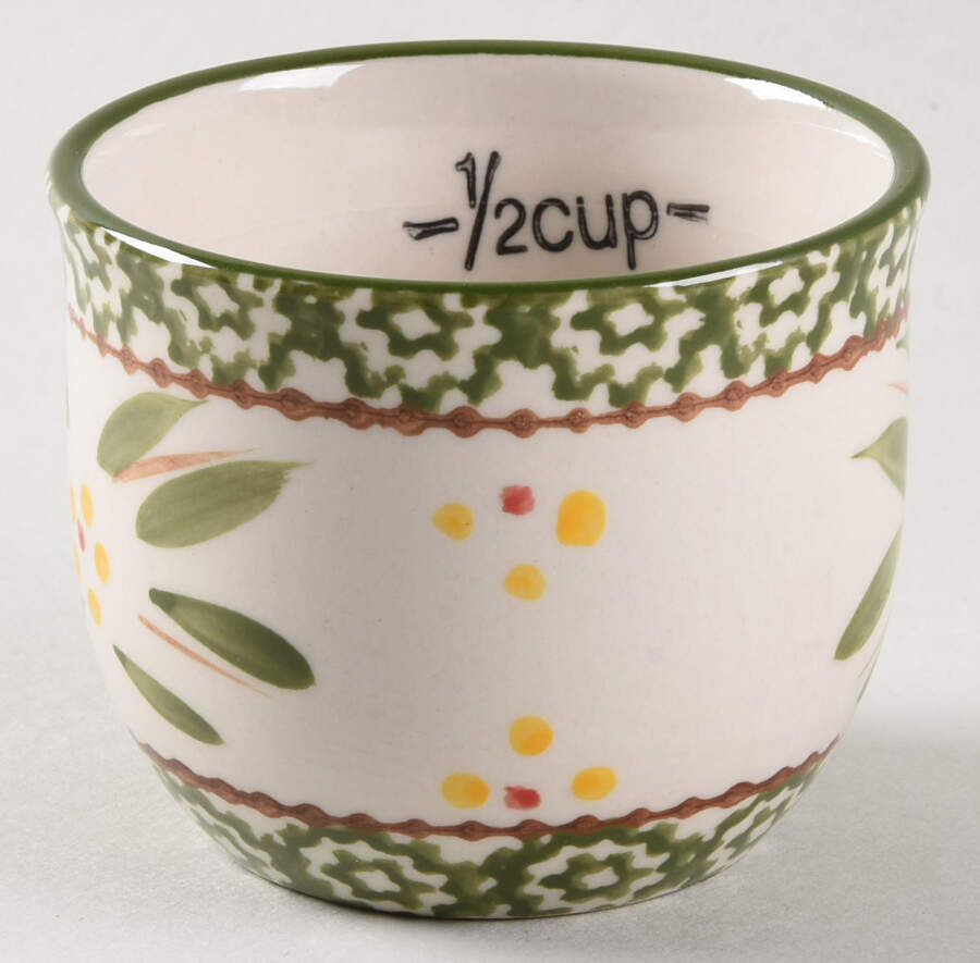 Old World Green 1/2 Cup Measuring Cup by Temp-Tations-1