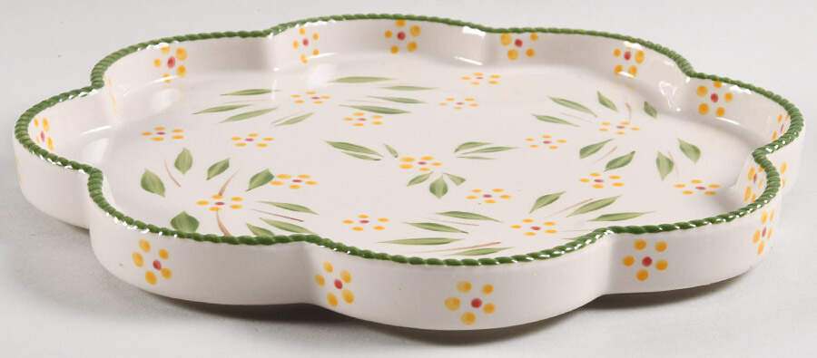 Old World Green Flower Shaped Lid-It (For 1.5 Qt Flower Baker) by Temp-Tations-1