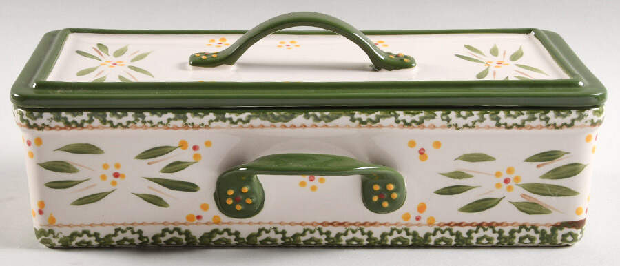 Old World Green Multifunctional Baker & Lid with Drip Tray by Temp-Tations-1
